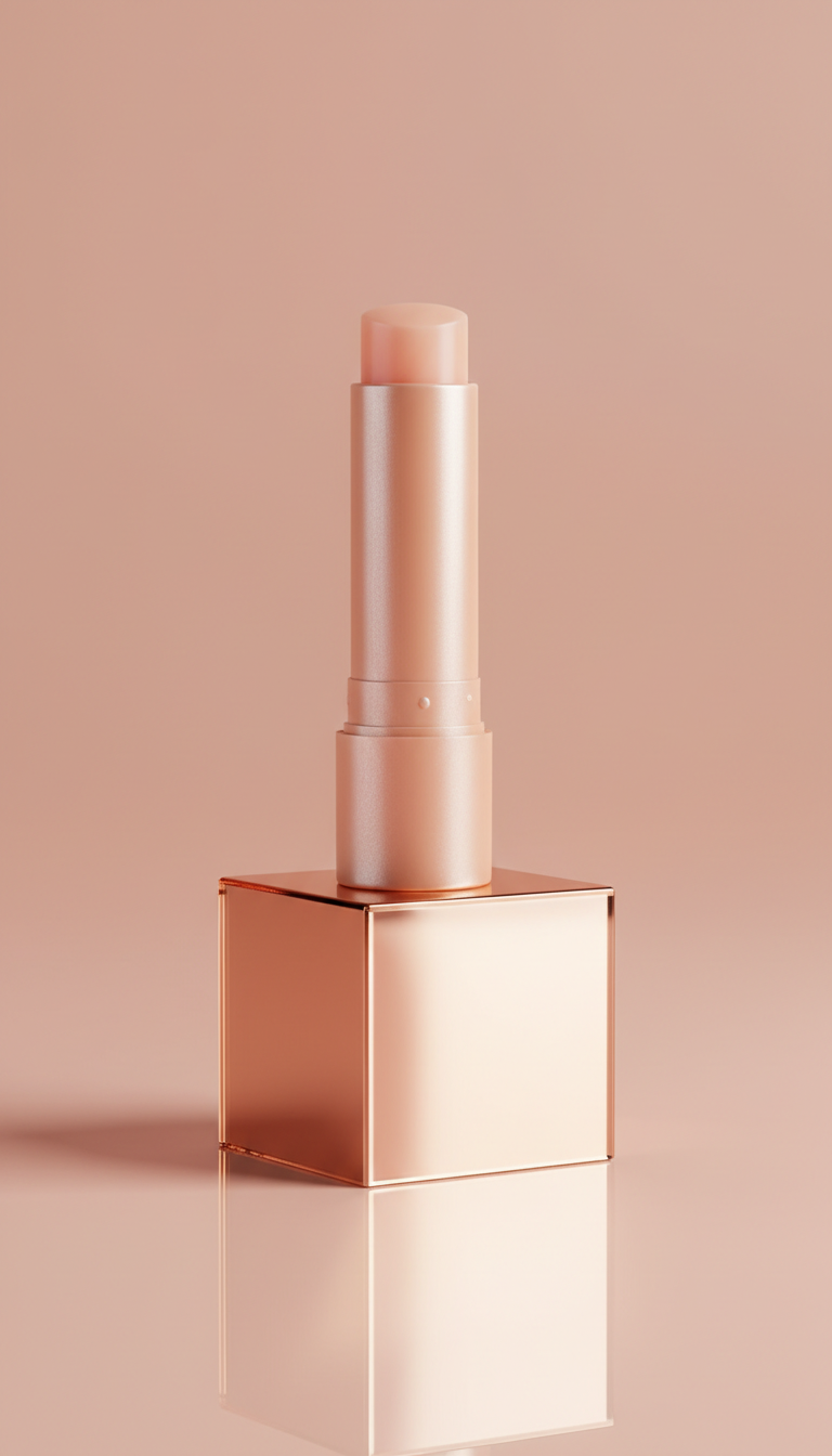 Peach pearl lip balm—cushiony moisture